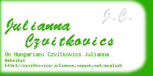 julianna czvitkovics business card